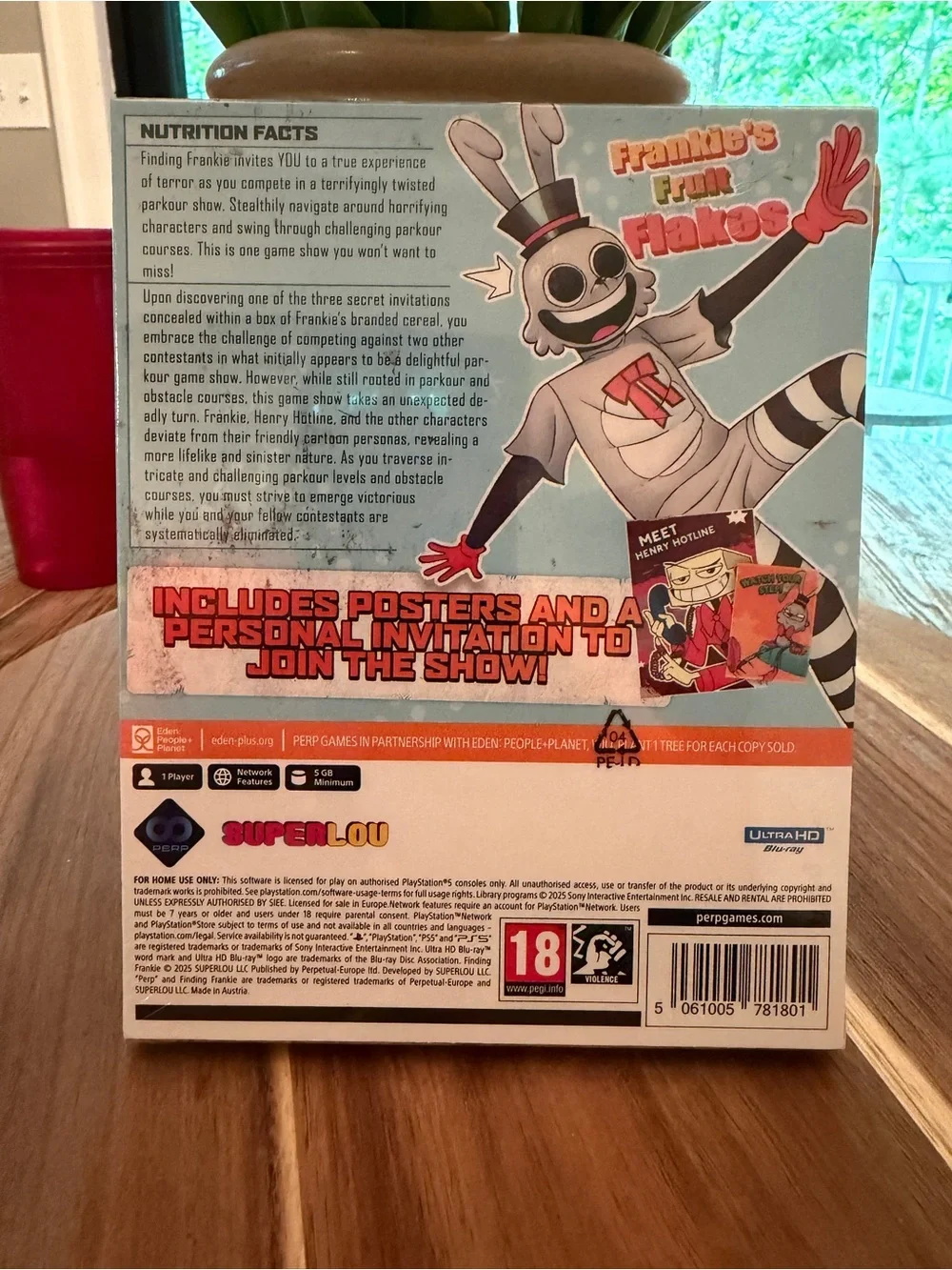 Finding Frankie Party Game Box - Blue